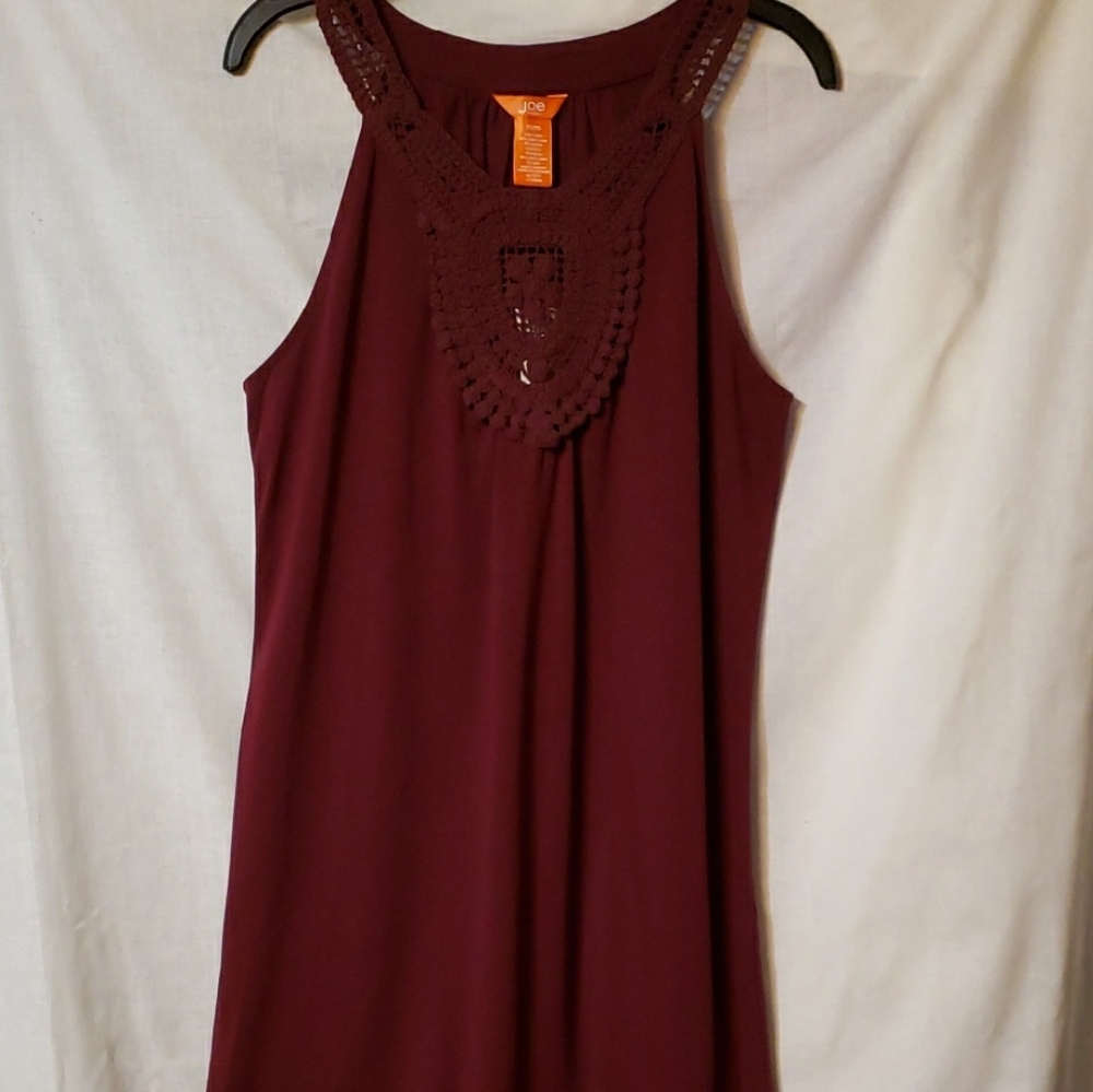 Joe Fresh Burgundy Midi Dress